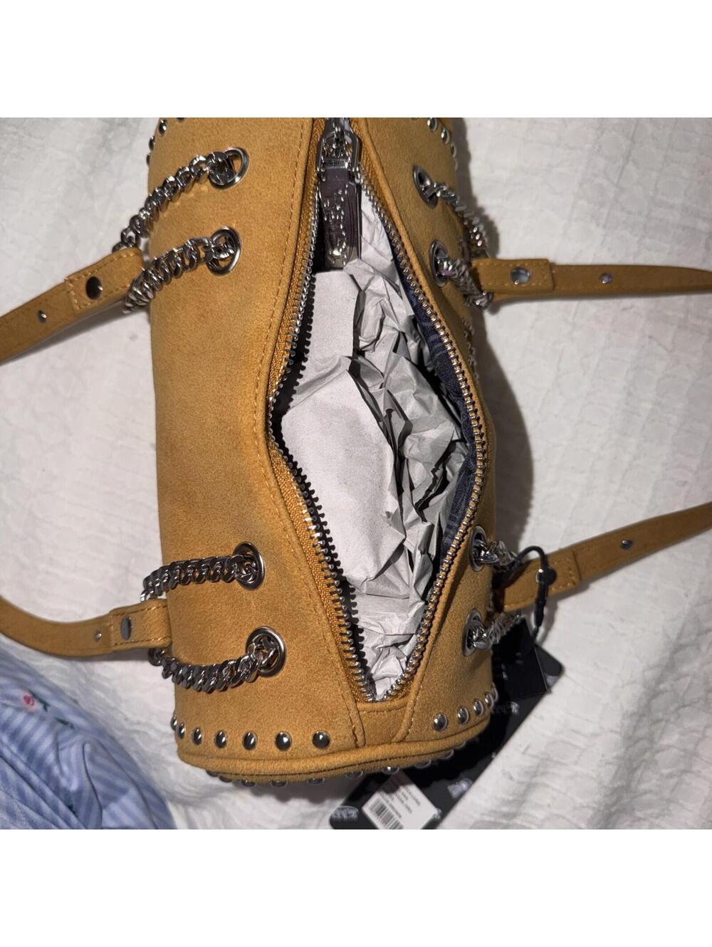 VON DUTCH Brown soft Barrel Retro BAG NWT 2026 style - Picture 6 of 7